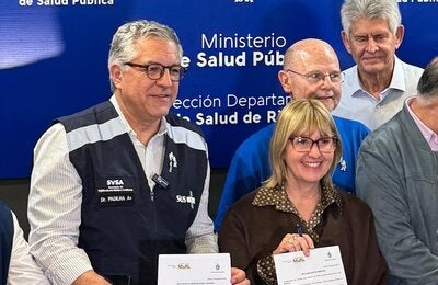 Ministro Padilha BRA y Ministra Lustemberg URY