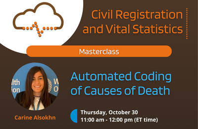 Masterclass: Automated Coding  of Causes of Death