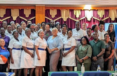 Group photo immunization training in Saint Vincent and the Grenadines