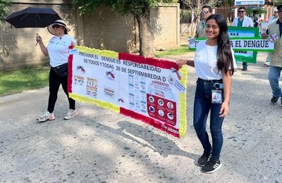 Comunidad de Pinalejo en acción contra el Dengue