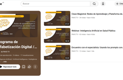 Playlist IA en canal de YouTube