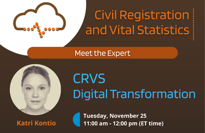 Meet the expert: CRVS Digital Transformation