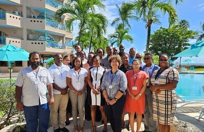 Participants of the workshop on Early Warning Systems for heat and dust-related illnesses.