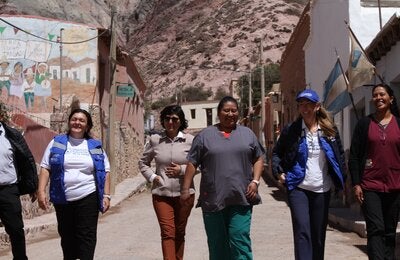 Foto de uno de los momentos de la recorrida