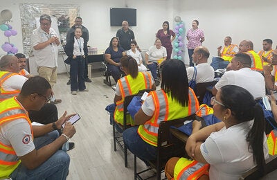 En el materno infantil de El Valle se llevó a cabo la sección práctica del curso