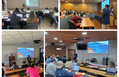 profesionales de salud animal, veterinaria y ambiente de Chile participando de capacitación impartida por técnicos de PANAFTOSA en epidemiología aplicada en distintas regiones del país