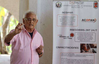 Miguel Ángel López, presidente de Biotecfar, empresa productora de sueros antiofídicos y antiescorpiónicos