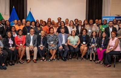 Participants of the regional meeting for health care providers from maternal and child health in Montego Bay, Jamaica in June 2025.