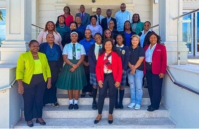 Stakeholders from the MOHHS, other government department and adolescents at the national consultation on the Adolescent Health and Wellbeing Policy Strategy. The Atrium Resort, Providenciales, Turks and Caicos.