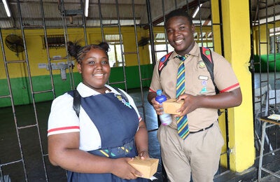 Students during lunch break