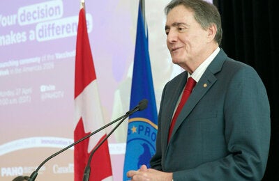 Dr. Jarbas Barbosa at the Launching of VWA 2026 in Ottawa, Canada