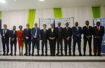 Photo de groupe semaine nationale de la sante Haiti OPS MSPP