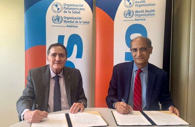 El acuerdo fue suscrito durante la Septuagésima Novena Asamblea Mundial de la Salud por el director de la OPS, doctor Jarbas Barbosa, y el Vicepresidente de Programas de Salud del Centro Carter, doctor Kashef Ijaz.