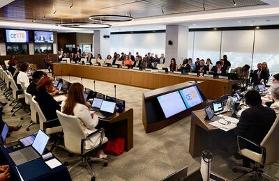 opening session room photograph