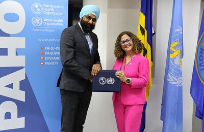 Leadership transition at PAHO Barbados country office