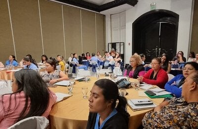 Participantes en taller de microplanificación de la vacunación