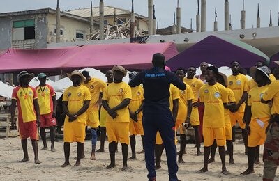 Lifeguard training, Accra, Ghana