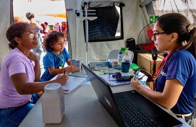 Providing medical support to the affected population in Venezuela