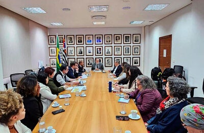Agenda de trabalho em São Paulo
