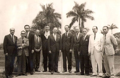 Foto histórica, ministros de agricultura, director