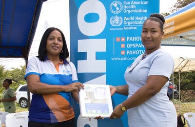 Handing over of manuals in Dominica