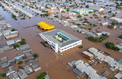 Inundación en Brasil