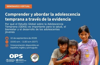 Niños sonriendo - Seminario virtual: Comprender y abordar la adolescencia temprana a través de la evidencia - Por qué el Estudio Global sobre la Adolescencia Temprana (GEAS) es importante para la salud, el bienestar y el desarrollo de los adolescentes jóvenes 