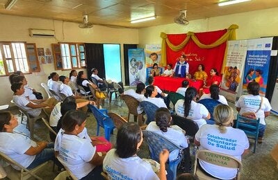 Colaboradoras voluntarias en Teupasenti