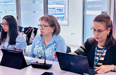 Equipo Fondo para Pandemias en reunión de trabajo