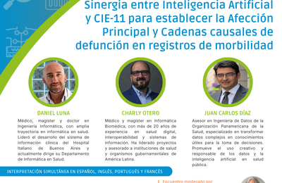  Sinergia entre Inteligencia Artificial y CIE-11 para establecer la Afección Principal y Cadenas causales de defunción en registros de morbilidad