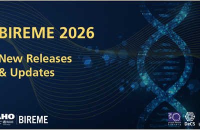 Banner for the “BIREME 2026: New Releases & Updates” series, featuring a DNA illustration and institutional logos.