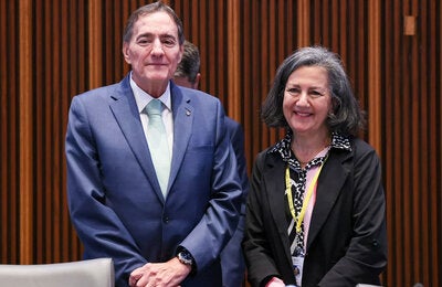 La ministra de Salud de Chile, Dra. May Chomalí Garib, fue elegida hoy presidenta del 63.º Consejo Directivo de la OPS.