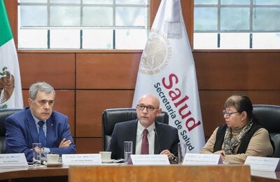 Reunión de trabajo con el bsecretario de Políticas de Salud y Bienestar Poblacional, Rafael Valdez Vázquez 