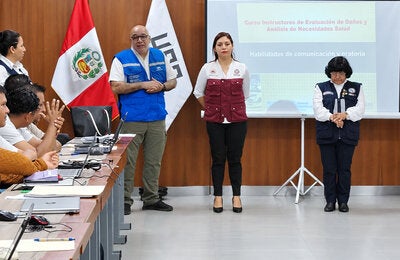 Taller Edan en Chiclayo para fortalecer la respuesta sanitaria de emergencias