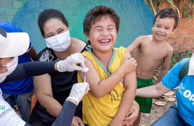 measles vaccination