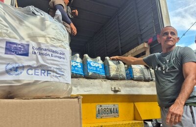 Gracias al proyecto CERF, implementado por la OPS en coordinacón con el MPPS, se pudieron entregar más de 27 toneladas de insumos a ocho establecimientos de salud de La Guaira, Distrito Capital y Miranda