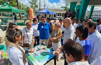 Feria de salud en Pinar el Río con el Movimiento de MCCS