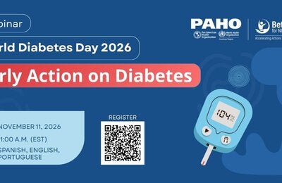 Graphic card for the webinar World Diabetes Day: Early Action on Diabetes