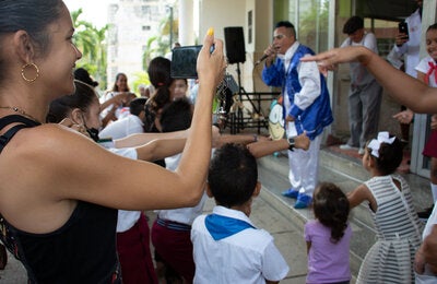 Familias cubanas en acto central en Cuba por SVA 2023
