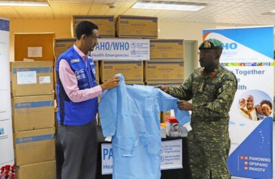 PAHO donates PPE to Barbados Defense Force