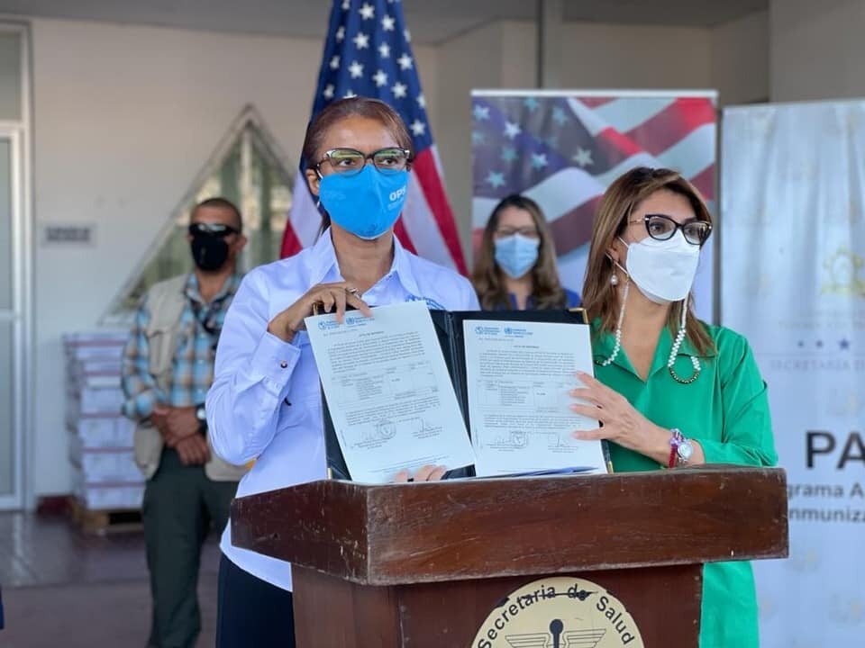 Donación vacunas COVAX_USA Vacuna Pfizer a Honduras