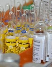 yellow fever vaccine vials