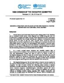 Regional Strategy and Plan of Action for Cervical Cancer Prevention and Control: Final Report