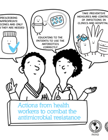  Postcard for social media "Actions from health workers..." 