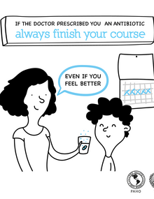 Postcard for social media "Always finish your course" 