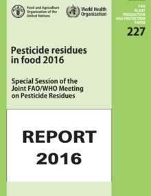 Pesticide residues in food 2016.