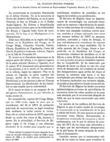 Observaciones sobre oncocercosis en el Africa Central