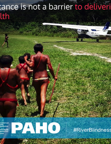 Onchocerciasis. Postcard for social media 2