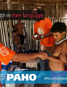 Onchocerciasis. Postcard for social media 6