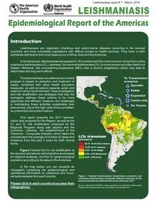 cover Epidemiological Report of the Americas. Leishmaniases (March, 2019)
